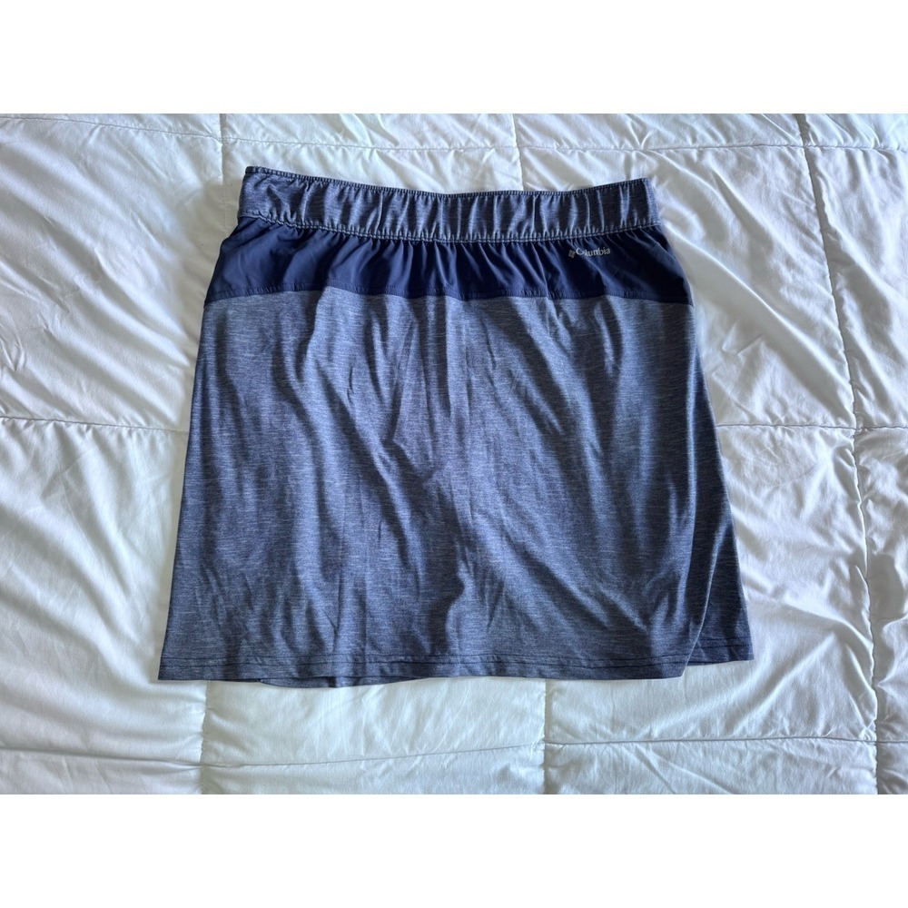 Columbia Skort Womens Medium Blue Stretch Pockets Performance Hiking Workout EUC - Picture 4 of 12